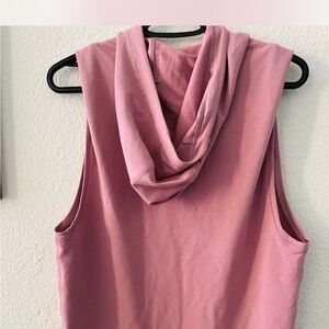 Pink Sleeveless Cowl Neck Top